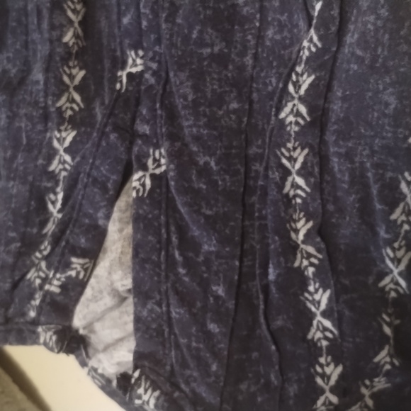 Sonoma Women M V Neck Pleaded Linen Blend Top Blouses for Office Work Business  - Picture 11 of 12